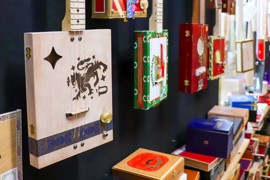 The Cigar Box Guitar Store; Jeff & Tara Mello; Studio 106