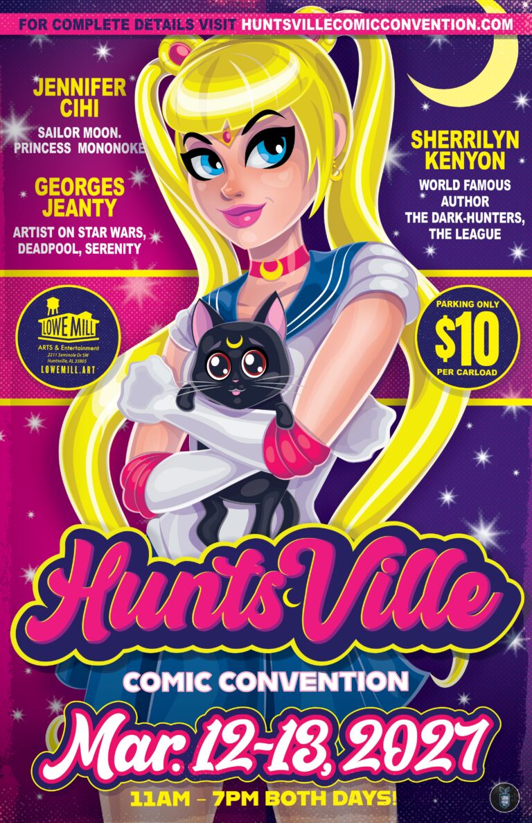 HUNTSVILLE COMIC CONVENTION 2027 POSTER SAILOR MOON