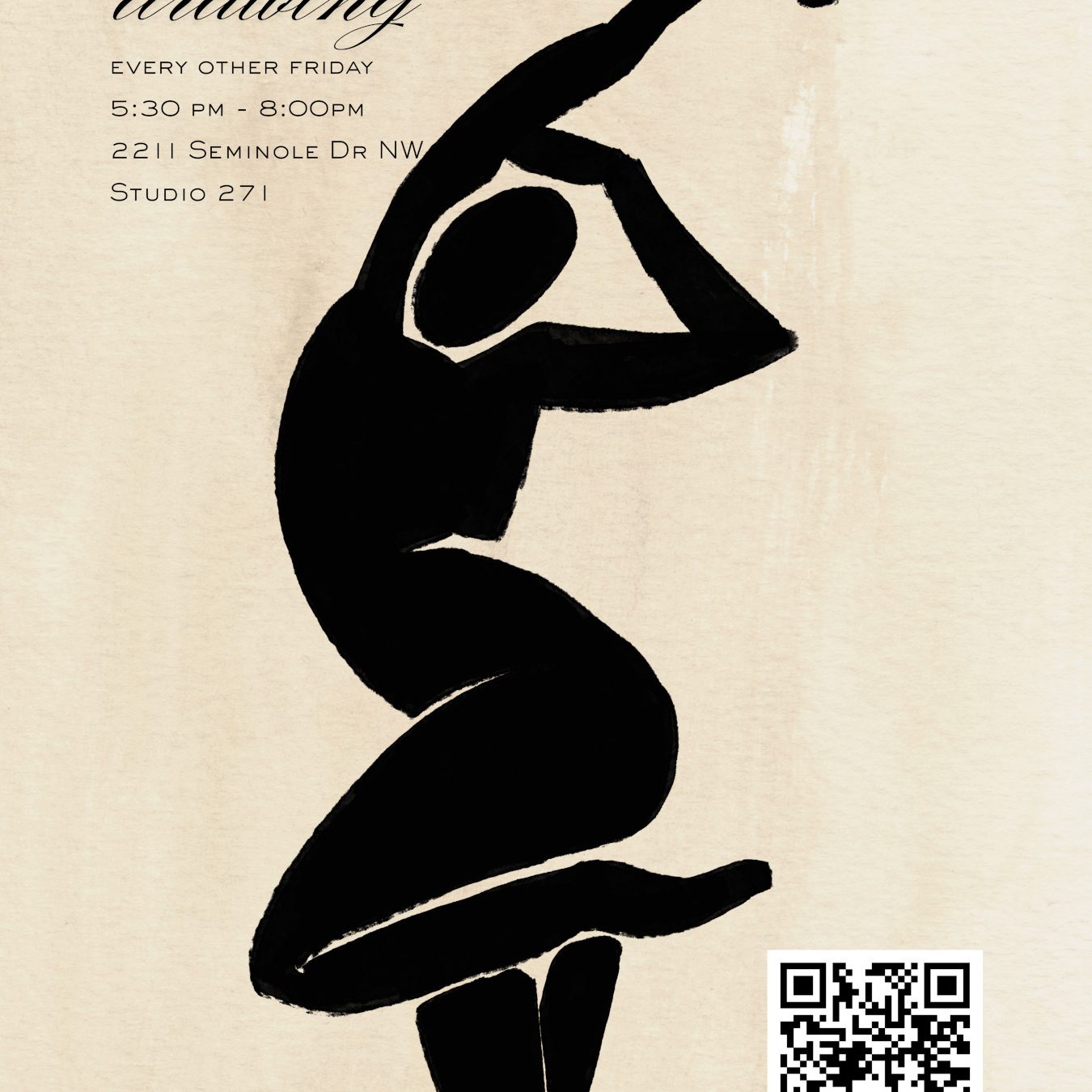 Figure Drawing Flyer 3 - Joe Hopkinson